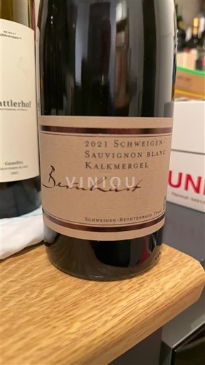 Pfalz Weingut Bernhart Schweigen Sauvignon Blanc Kalkmergel 2021