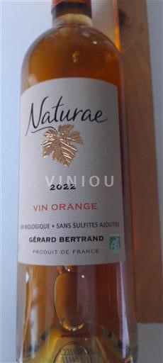 Langvedok Languedoc Gérard Bertrand Naturae Vin Orange 2022