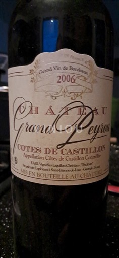Burdeos No especificado Château Grand Peyrou 2006