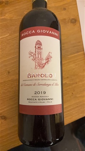 Piamonte Barolo Rocca Giovanni Barolo del Comune di Serralunga d'Alba 2019