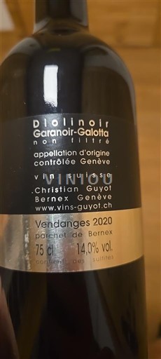 Genève Không được chỉ định Christian Guyot Garanoir-Galotta 2020