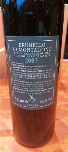 Toscana Brunello di Montalcino NOT_FOUND 2007