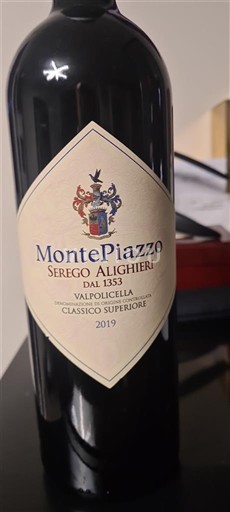 Vénétie Không được chỉ định Serego Alighieri MontePiazzo 2019