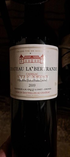 Bordeaux Cadillac-Côtes-de-Bordeaux Château La Bertrande 2009