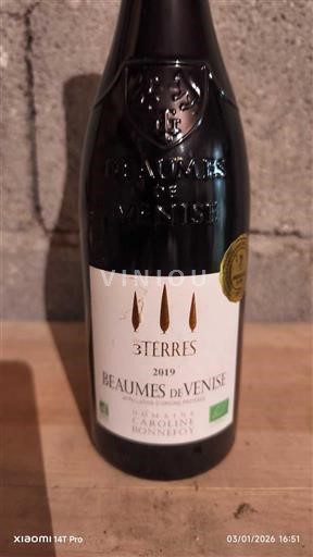 Thung lũng Rhône Beaumes de Venise Domaine Caroline Bonnefoy 3 Terres 2019