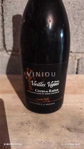 Rhônedalen Côtes du Rhône Charles Matieu Vieilles Vignes 2015