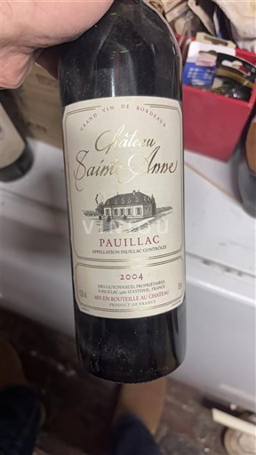 Bordeaux Pauillac Château Saint-Anne 2004