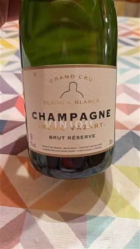 Šampanja Šampanjec Grand Cru René Vazart Brut Réserve Neleten.