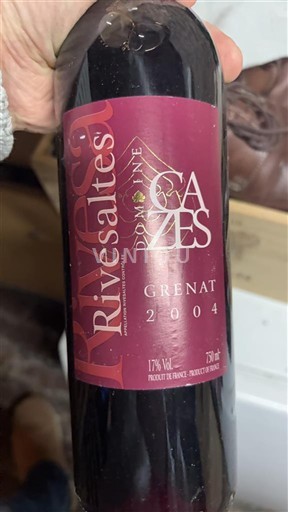 Roussillon Rivesaltes Domaine Cazes Grenat 2004
