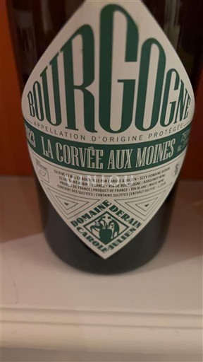 Viinit Blanc demi-sec La Corvée aux Moines Domaine Rain Non millésimé Ranska Burgundi Bourgogne AOC