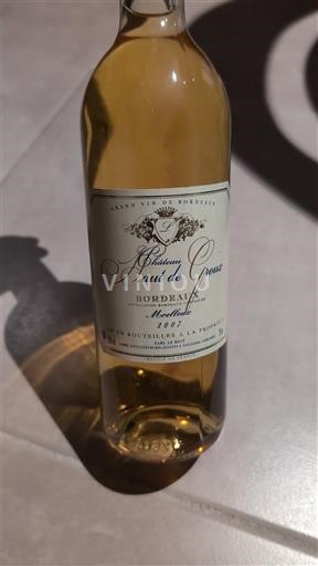 Vinos Blanc moelleux Château Haut de Cros 2007 Francia Burdeos No especificado AOC
