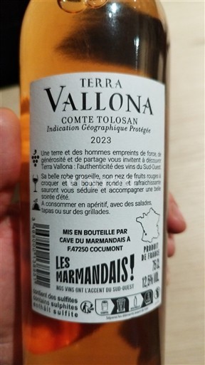 Lounais-Ranska Comté Tolosan Cave du Marmandais Terra Vallona 2023