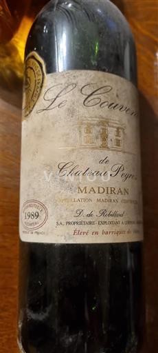 Tây Nam Madiran Château Peyros Le Couver 1989