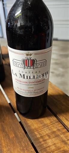 Bordeaux Puisseguin-saint-émilion Château La Millerie 1998