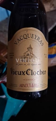 Valle del Rodano Vacqueyras Arnoux & Fils Vieux Clocher Classic 2016