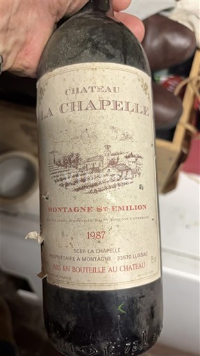 Bordeaux Montagne-saint-émilion Château La Chapelle 1987