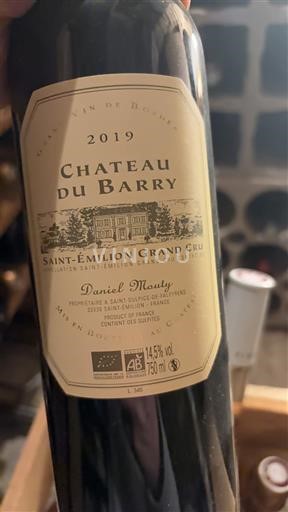 Bordeaux Saint-Émilion Grand Cru Grand Cru Château Barry 2019