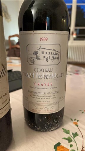 Bordeaux Graves Château Vignolles-Peyroulet 1989