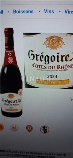 Rhônedalen Côtes du Rhône Grégoire 2024