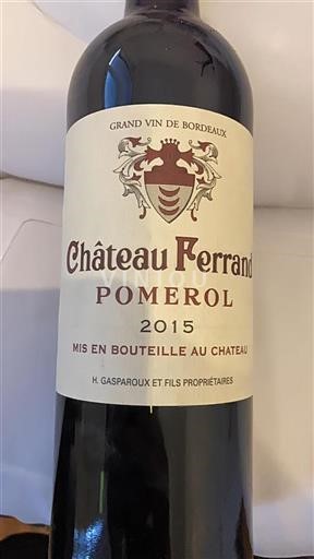 Bordeaux Pomerol Château Ferrand 2015