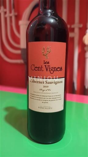 Languedoc ja Roussillon Pays d'Oc Les Cent Vignes 2019