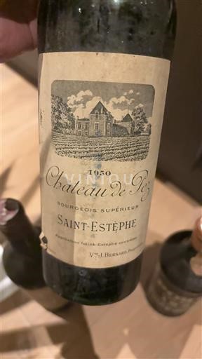 Bordeaux Saint-Estèphe Château Pez 1950