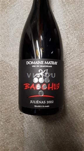 Beaujolais Juliénas Domaine Matray Bacchus 2022