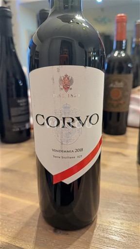 Sicile Terre Siciliane Corvo 2018