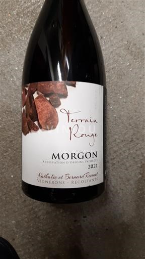Beaujolais Morgon Nathalie et Bernard Ravat Terrain Rouge 2021