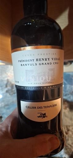 Roussillon Banyuls Grand Cru Cellier des Templiers Président Henry Vidal Prestige 2005