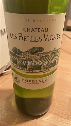 Vin Blanc sec Château Les Belles Vignes 2022 France Bordeaux AOC