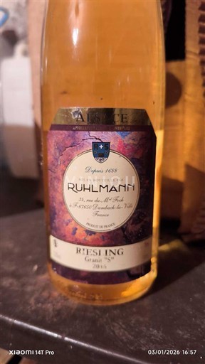 Alsace Riesling Ruhlmann 2014