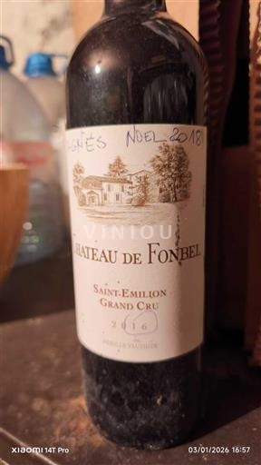 Bordeaux Saint-Émilion Grand Cru Grand Cru Château Fonbel 2016