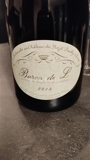 Vallée de la Loire Pouilly-fumé Château Nozet Baron de L 2018
