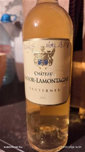 Bordéus Sauternes Château Castor-Lamontagne 2015