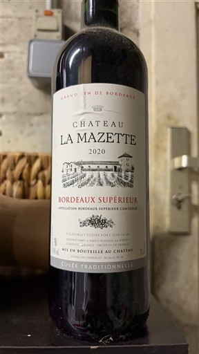 Burdeos Bordeaux superior Château La Mazette Traditionnelle 2020