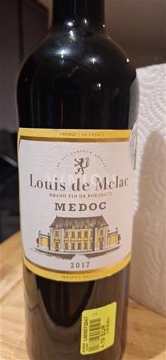 Bordeaux Médoc Louis de Melac 2017