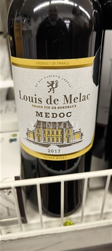 Bordeaux Médoc Louis de Melac 2017
