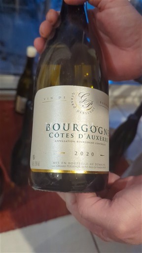 Bourgogne Bourgogne Côtes d'Auxerre Gérard Persenot 2020
