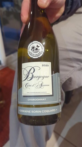 Bourgogne Bourgogne Côtes d'Auxerre Domaine Sorin Coquard 2020