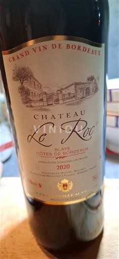 Bordeaux Blaye-Côtes-de-Bordeaux Château Le Roc 2020