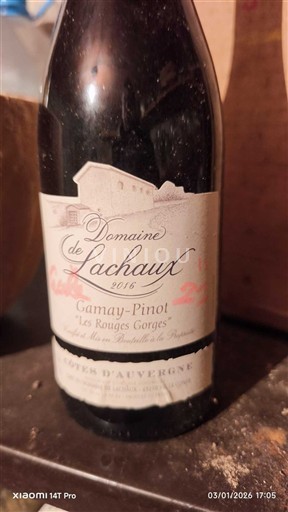 Valle della Loira Côtes-d'Auvergne Domaine Lachaux Les Rouges Gorges 2016