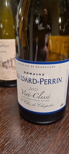 Viinit Blanc sec Le Clos de Chapotin Domaine Gondard-Perrin 2023 Ranska Burgundi Viré-clessé AOC
