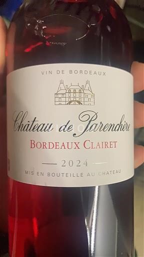 Bordeaux Bordeaux Clairet Château Parenchère 2024