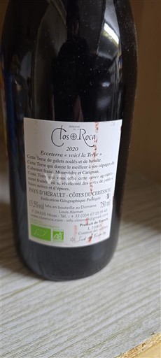 Langvedok Ni doloceno Clos Roca Ecocertifiée - Vérité la Terre 2020