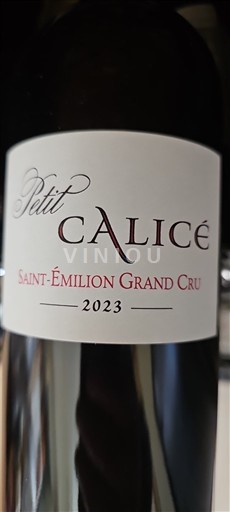 Bordeaux Saint-Émilion Grand Cru Grand Cru Petit Calice 2023