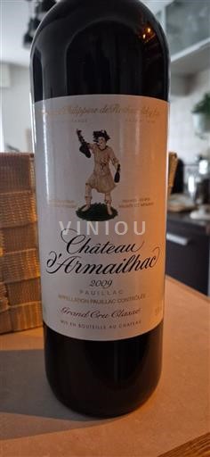 Bordeaux Pauillac Grand Cru Château Armailhac 2009