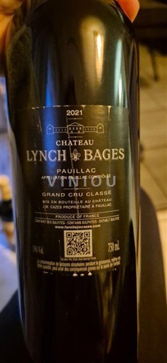 Bordeaux Pauillac Grand Cru Lynch-Bages 2021