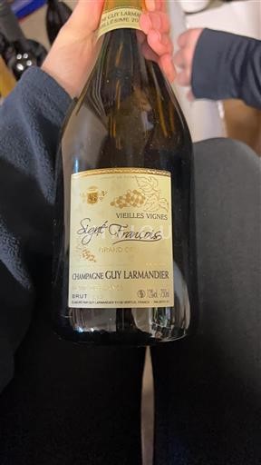 Champagne Không được chỉ định Guy Larmandier Signé Français Vieilles Vignes Grand Cru 2012