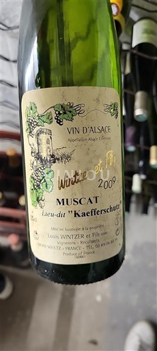Alsace Muscat Louis Winter et Fils Lieu-dit Kaefferschutz 2009